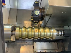 Slant bed cnc lathe with Y axis