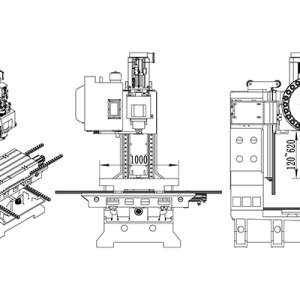 VMC850 3axis cnc machine